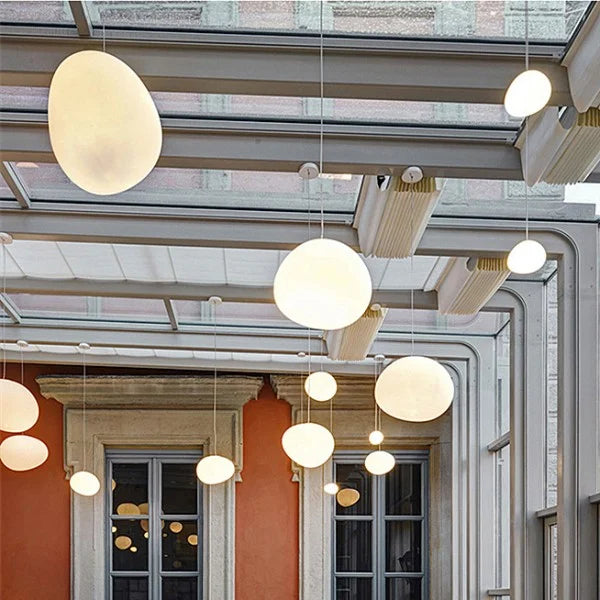 CaelumGlass Satin-Finish Pendant Light for Warm Glow