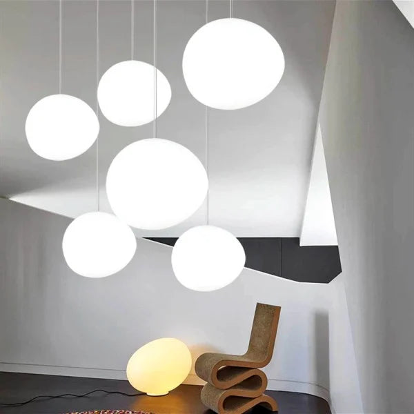 CaelumGlass Satin-Finish Pendant Light for Warm Glow