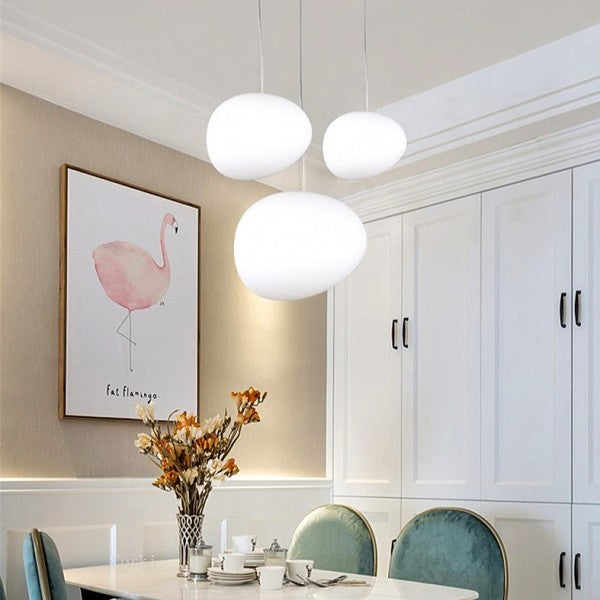 CaelumGlass Satin-Finish Pendant Light for Warm Glow