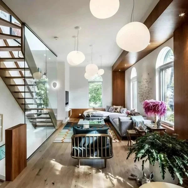 CaelumGlass Satin-Finish Pendant Light for Warm Glow