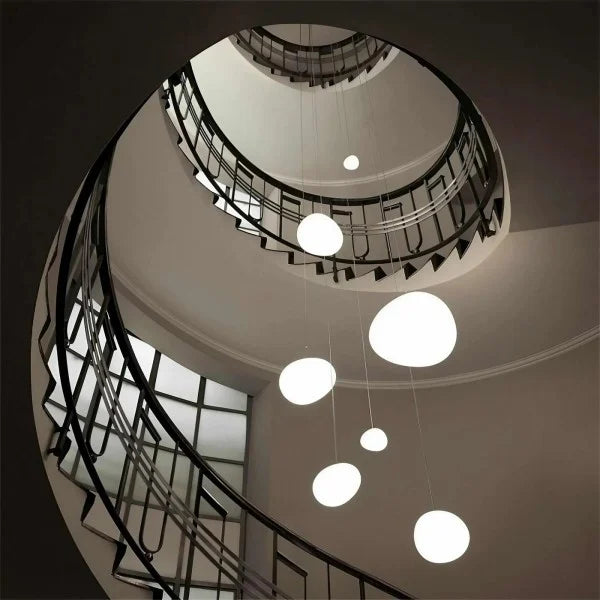 CaelumGlass Satin-Finish Pendant Light for Warm Glow