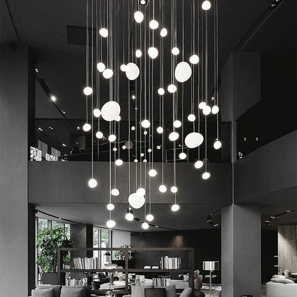 CaelumGlass Satin-Finish Pendant Light for Warm Glow