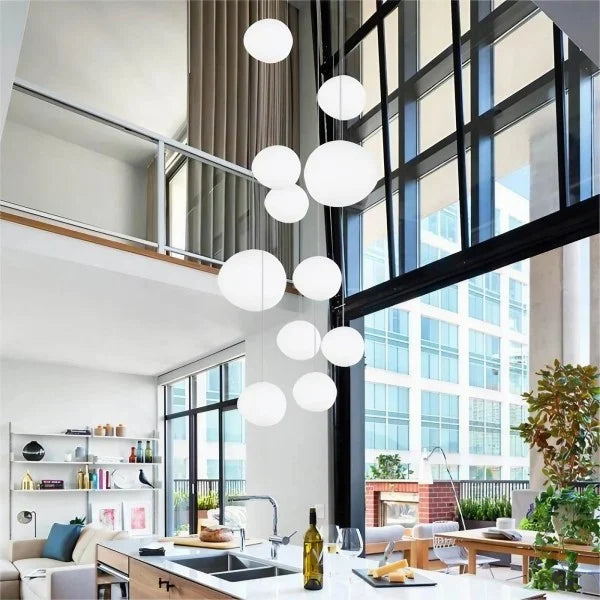 CaelumGlass Satin-Finish Pendant Light for Warm Glow