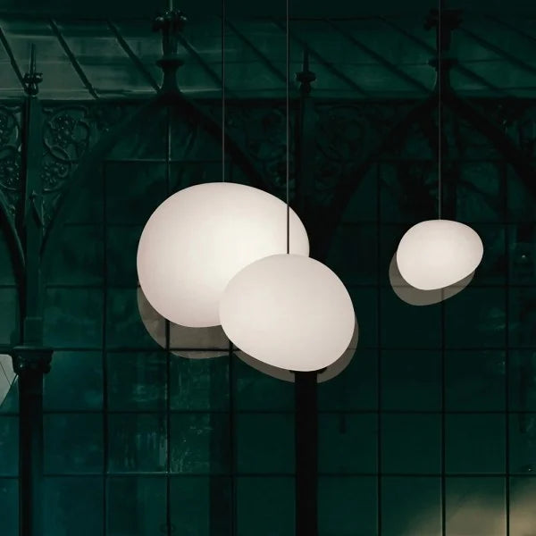 CaelumGlass Satin-Finish Pendant Light for Warm Glow