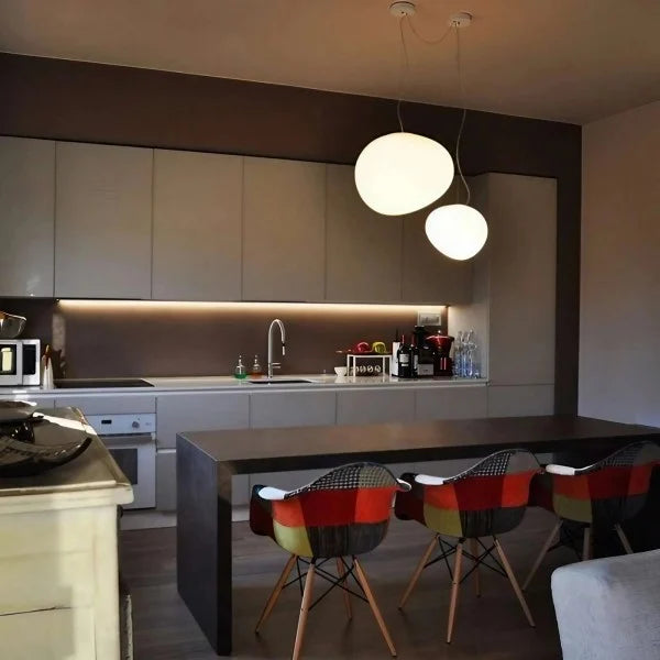 CaelumGlass Satin-Finish Pendant Light for Warm Glow