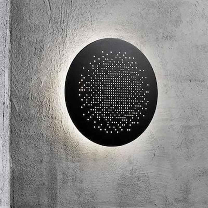 Eclipse Halo perforeret væglampe | Ventumra