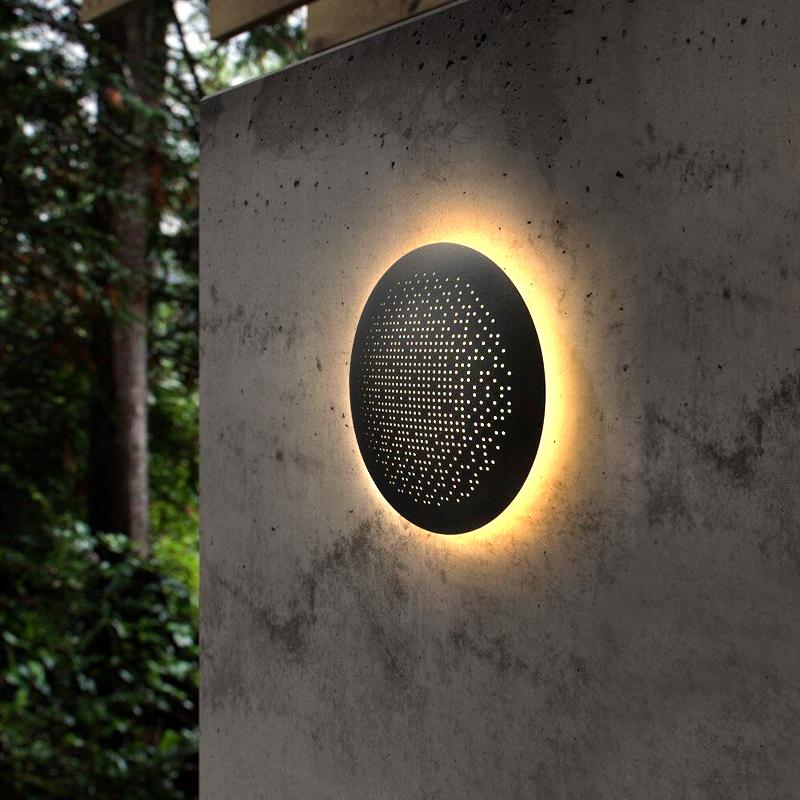 Eclipse Halo perforeret væglampe | Ventumra
