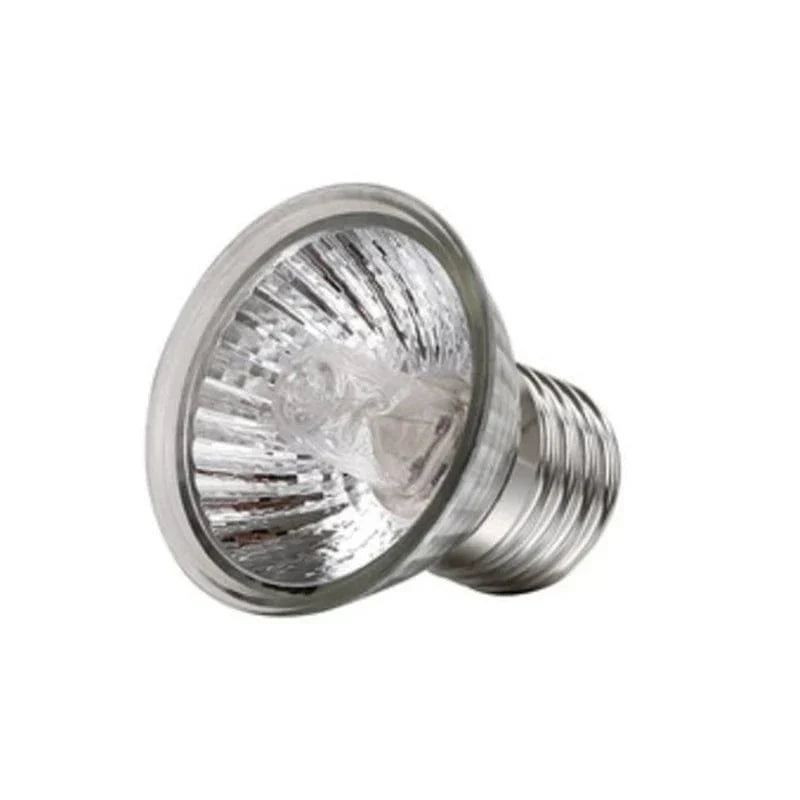 E27 UVA Reptile Heat Lamp — 25/50/75W, Silver, 110V/220V