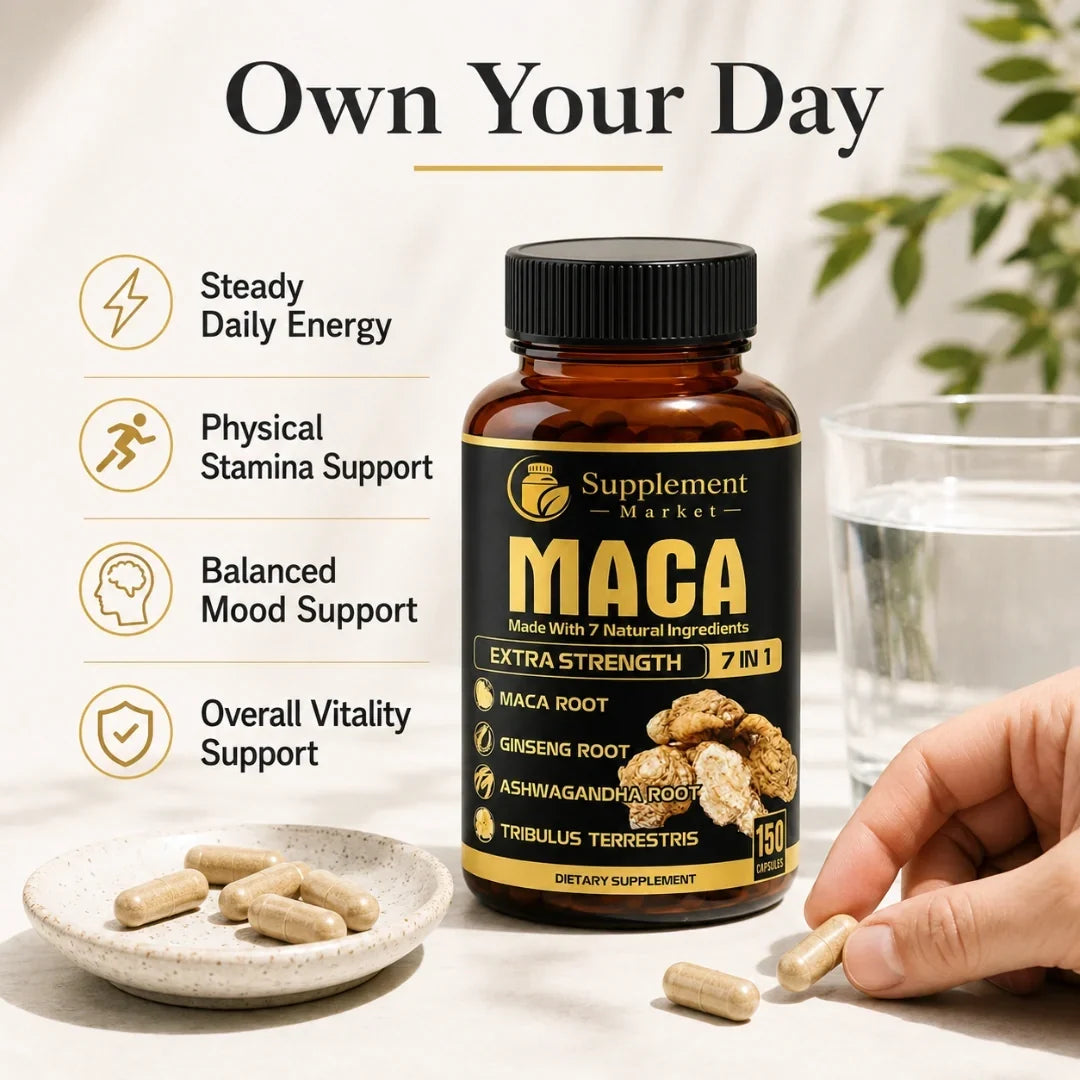 Maca Root Liquid Drops: Clean Energy, Physical Stamina & Mood Balance
