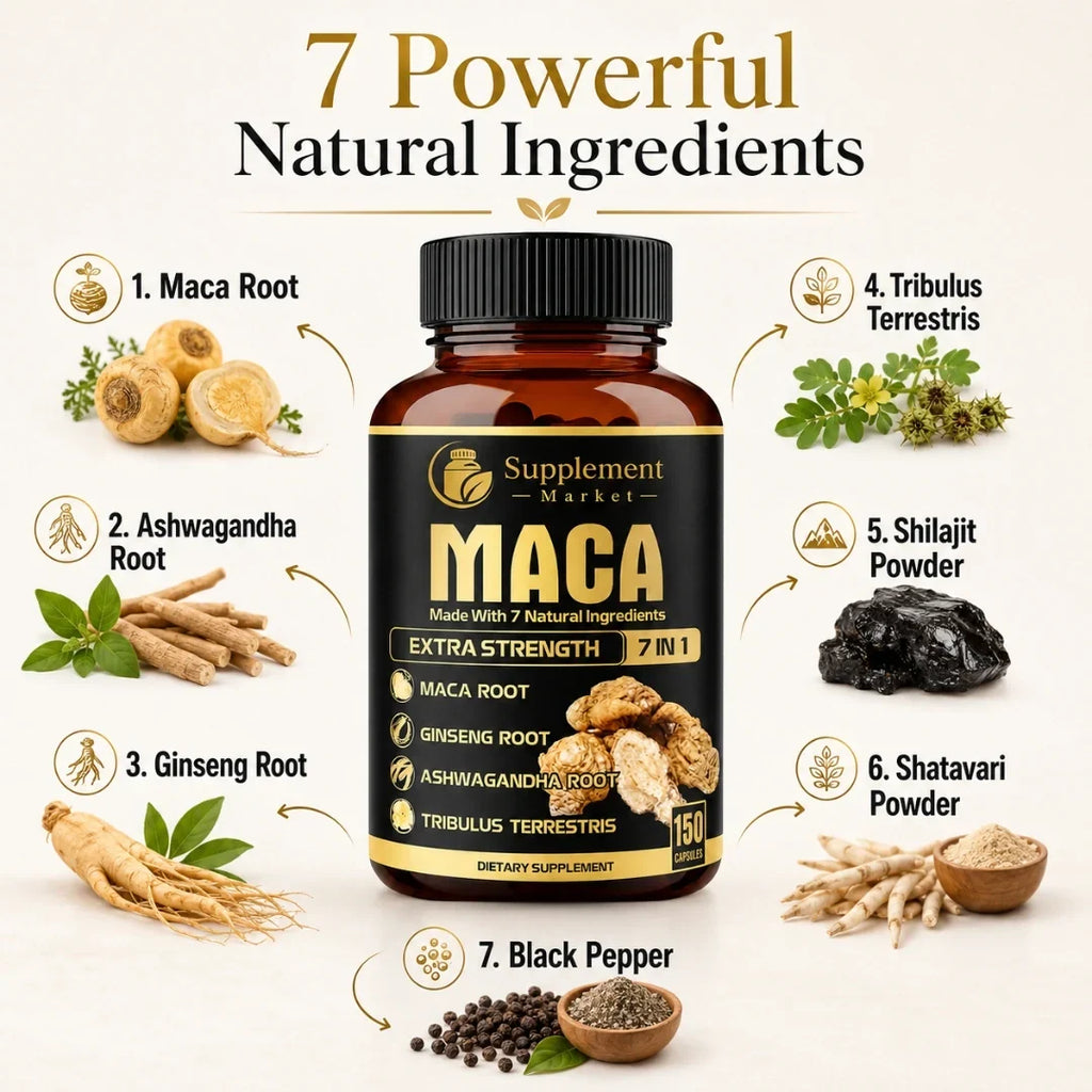 Maca Root Liquid Drops: Clean Energy, Physical Stamina & Mood Balance
