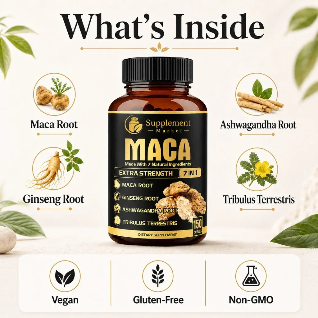 Maca Root Liquid Drops: Clean Energy, Physical Stamina & Mood Balance