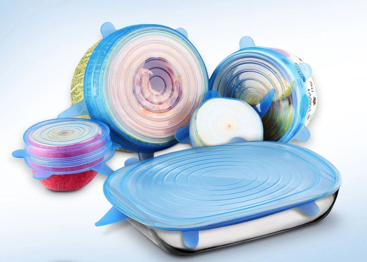 FlexiCover SmartSeal — 6 Reusable Silicone Food Lids