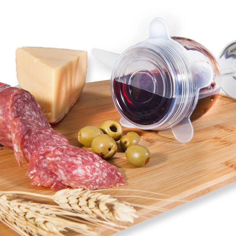 FlexiCover SmartSeal — 6 Reusable Silicone Food Lids