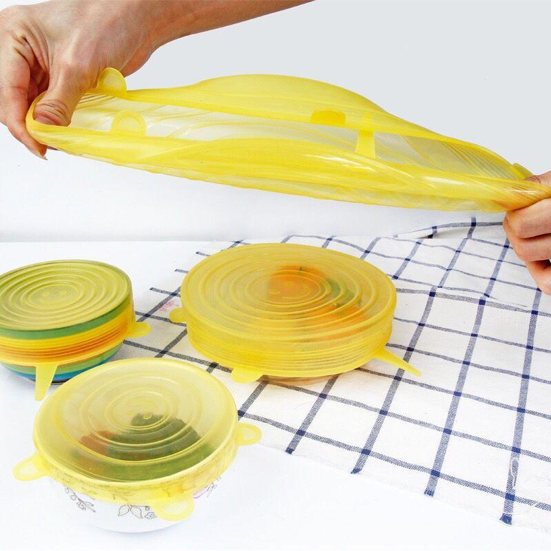 FlexiCover SmartSeal — 6 Reusable Silicone Food Lids
