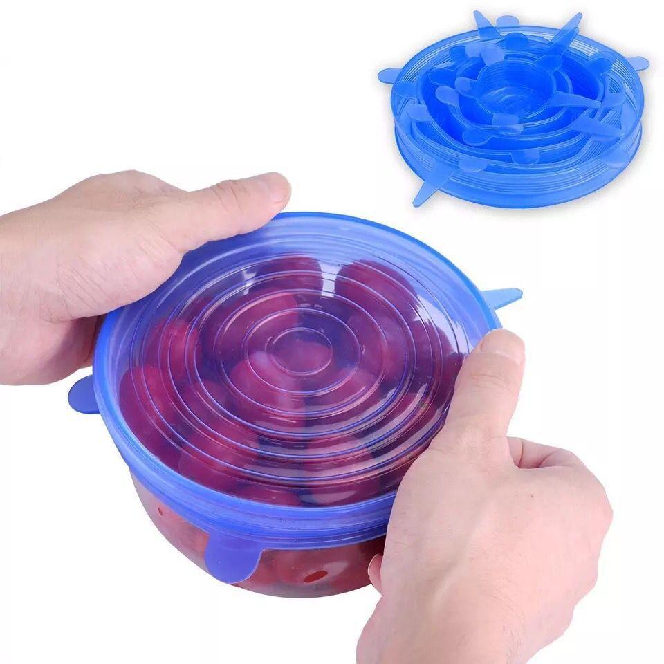FlexiCover SmartSeal — 6 Reusable Silicone Food Lids