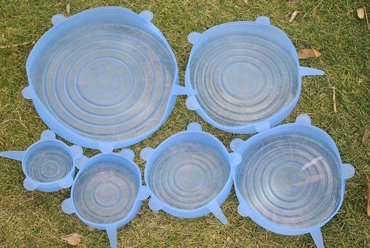 FlexiCover SmartSeal — 6 Reusable Silicone Food Lids