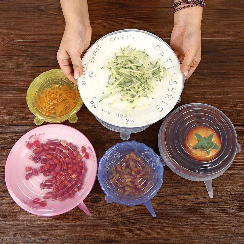 FlexiCover SmartSeal — 6 Reusable Silicone Food Lids