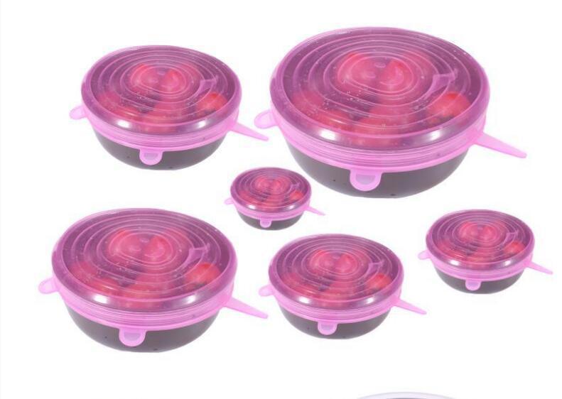 FlexiCover SmartSeal — 6 Reusable Silicone Food Lids