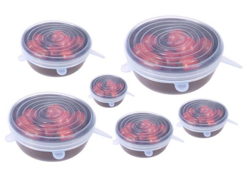 FlexiCover SmartSeal — 6 Reusable Silicone Food Lids