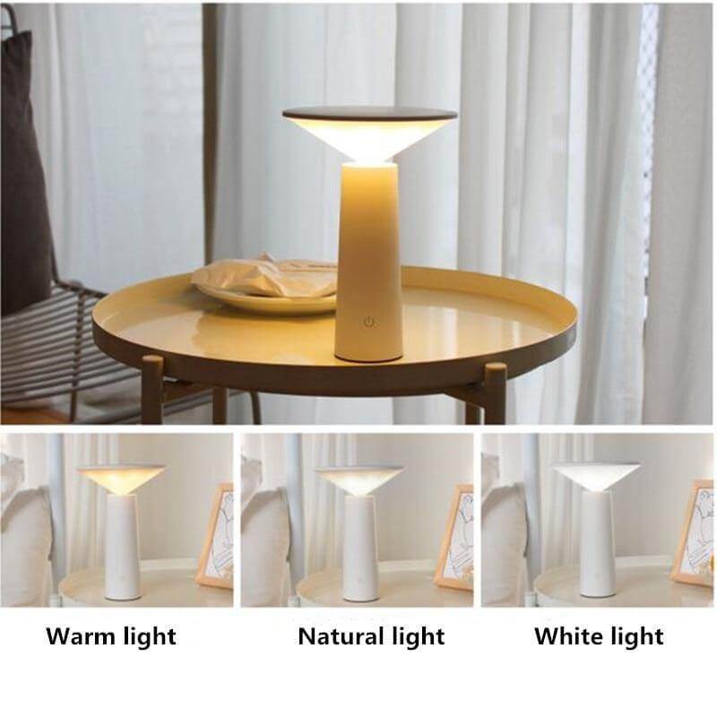 LumaTouch Desk Lamp 3 Mode LED Rechargeable Touch Switch