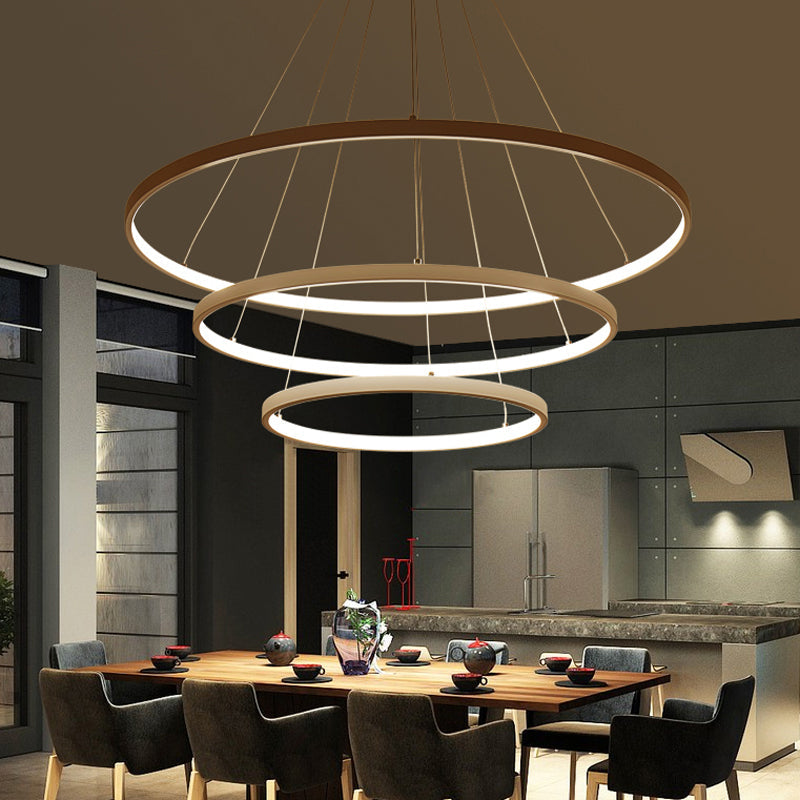 SolaraHalo Ring Light Pendant With Warm White LEDs For Ceiling