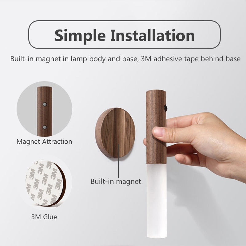 Luz nocturna LED inalámbrica con sensor LichtSmart - Detección de movimiento de 4m