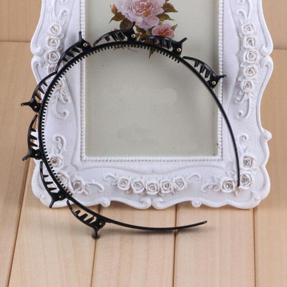 Agrafă elegantă pentru coafuri cu coadă dublă - design lucios