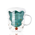 FrostyMug dubbelväggad julkaffemugg - träddesign