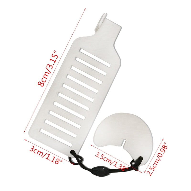 Portable Stainless Steel Door Stop Lock for Added Security