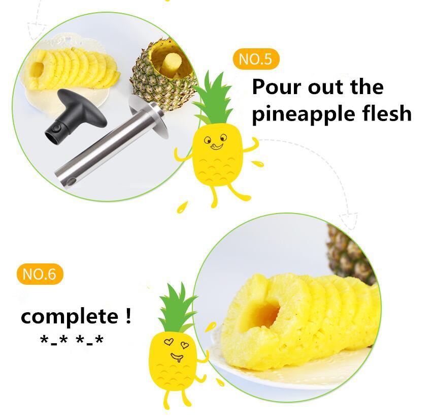 Stainless Steel Pineapple Corer and Slicer — Easy Fruit Prep