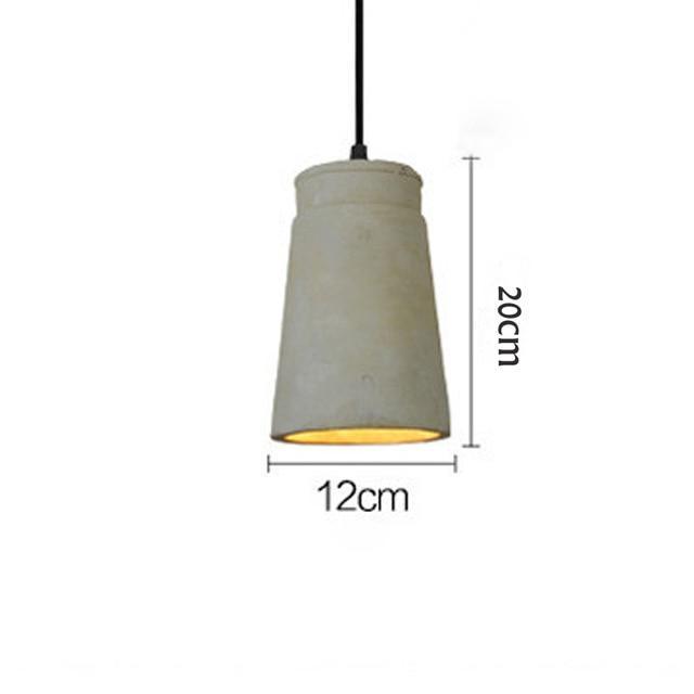 Nolore Cement Pendant Light for Nordic Inspired Design