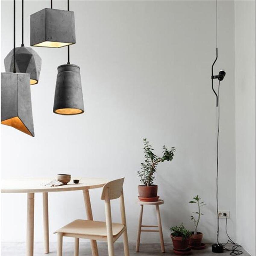 Nolore Cement Pendant Light for Nordic Inspired Design