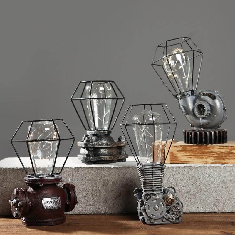 Snornament Vintage European Style Resin Table Lamps
