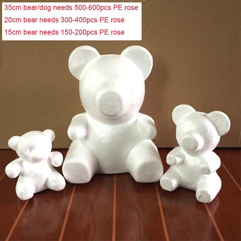 DIY Rose Bear Accessories — Foam Rose Bear Centerpiece