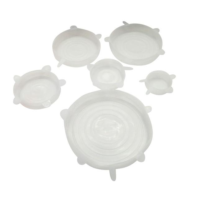 FlexiCover SmartSeal — 6 Reusable Silicone Food Lids
