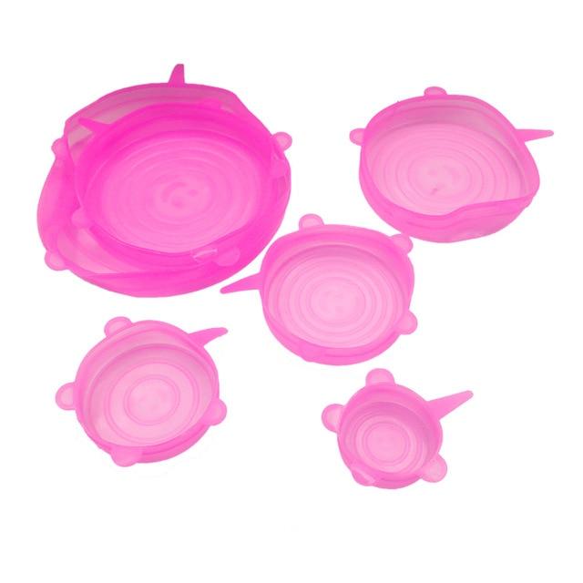 FlexiCover SmartSeal — 6 Reusable Silicone Food Lids