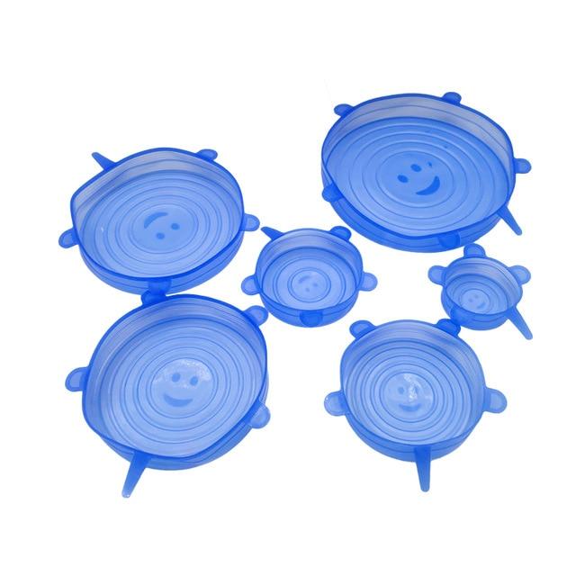 FlexiCover SmartSeal — 6 Reusable Silicone Food Lids