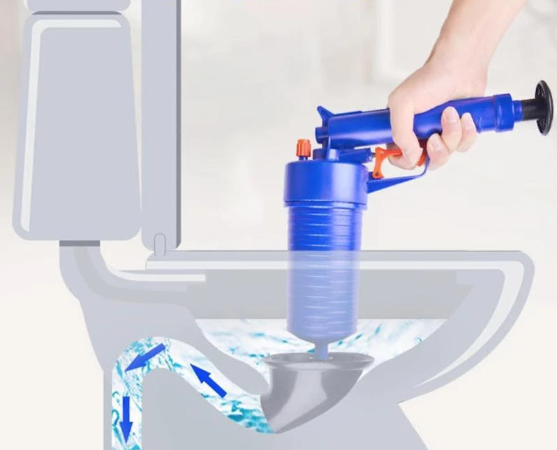PipeXpert nagynyomású légpumpa eldugult lefolyók kitisztításához