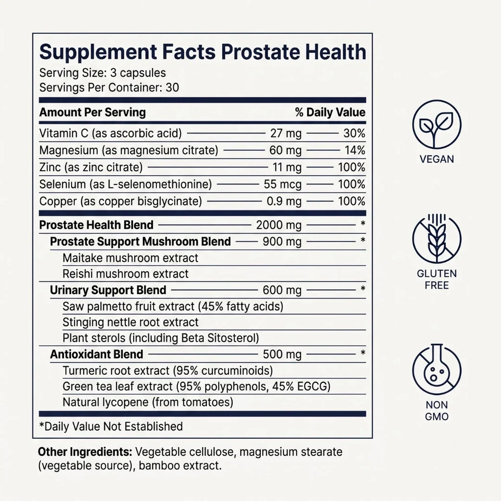 Natural Prostate Health Capsules: Support Urinary Flow & Uninterrupted Sleep