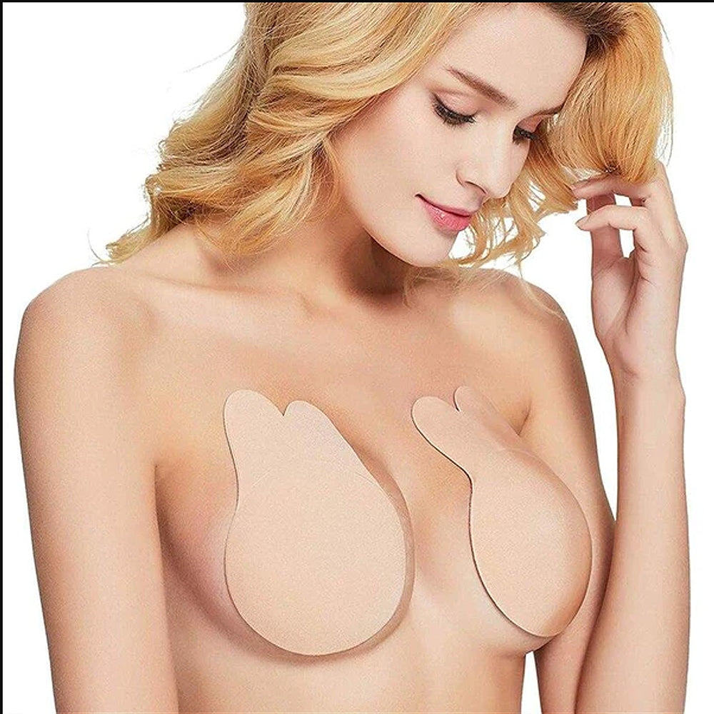 Invisible Self-Adhesive Silicone Push-Up Bra — Strapless Cups