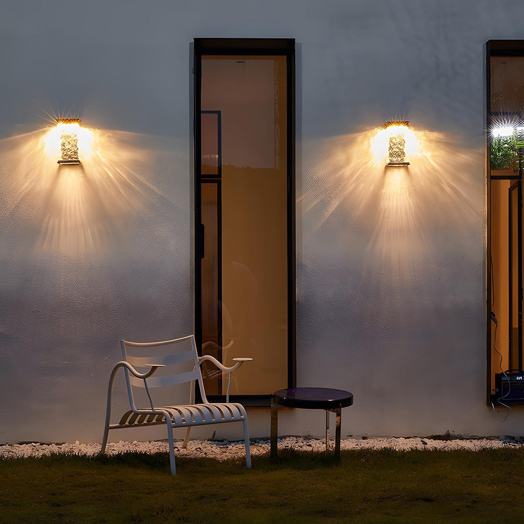 Outdoor-Wandleuchte aus Wasserglas | Ventumra