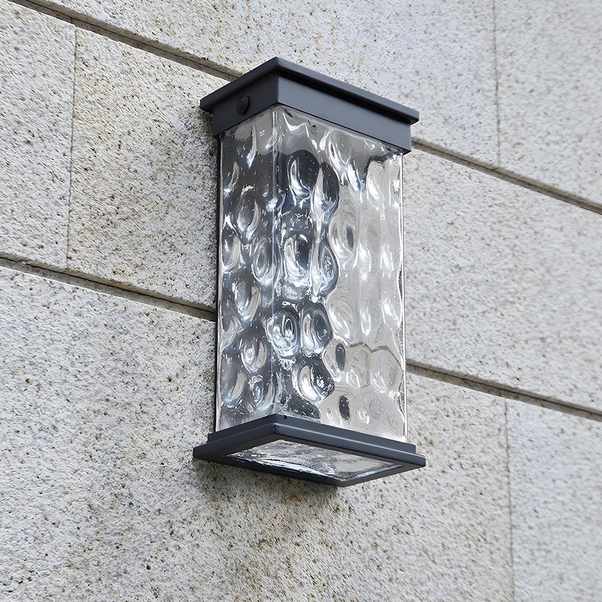 Outdoor-Wandleuchte aus Wasserglas | Ventumra