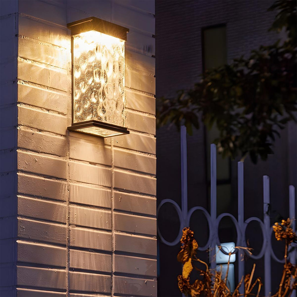 Outdoor-Wandleuchte aus Wasserglas | Ventumra