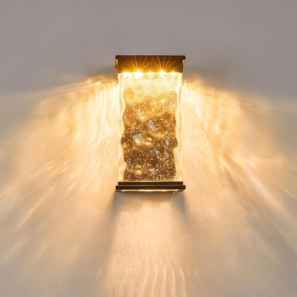 Outdoor-Wandleuchte aus Wasserglas | Ventumra