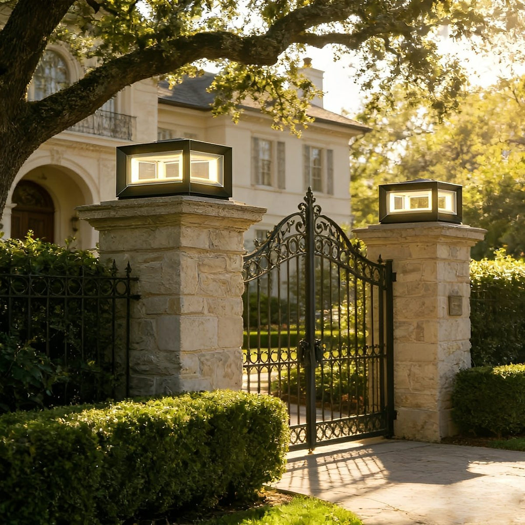 Rectangular LED Outdoor Pillar Light | Ventumra