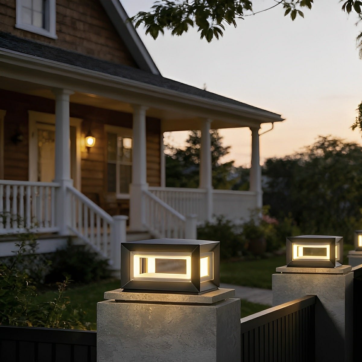 Rectangular LED Outdoor Pillar Light | Ventumra