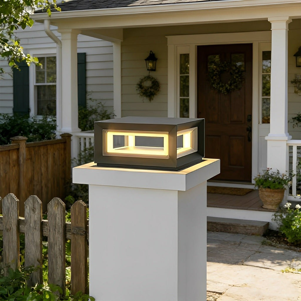 Rectangular LED Outdoor Pillar Light | Ventumra