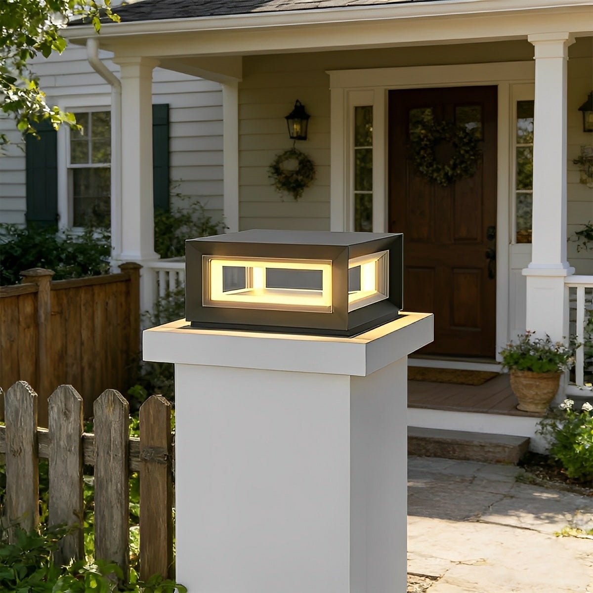 Rectangular LED Outdoor Pillar Light | Ventumra
