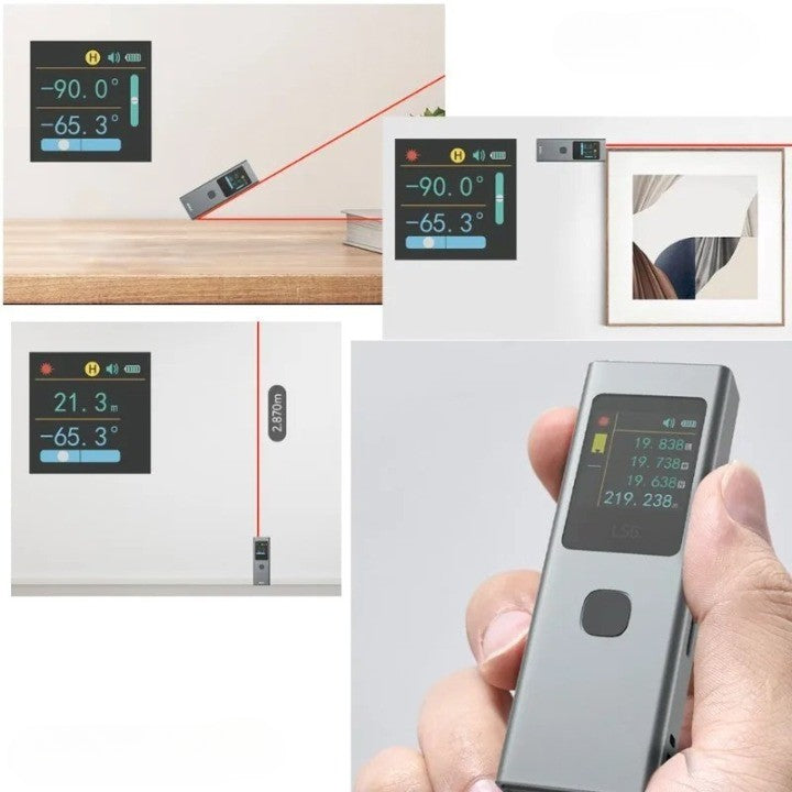 Misuratore laser tascabile delle distanze per misurazioni accurate