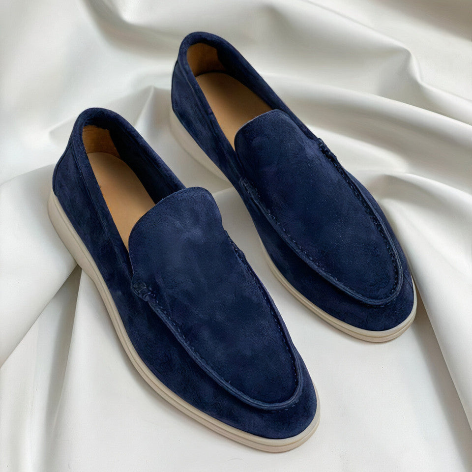 Men's Classic Suede Slip-On Loafers | ventumra